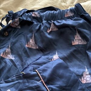 Disney 50th Anniversary PJ Bottoms with Pink Castle Print